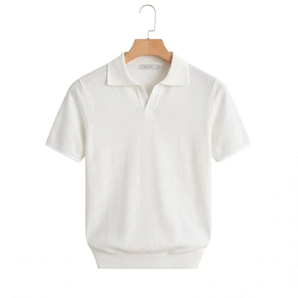 Old Money Style Polo Blanc - old money style