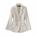 Blazer Tweed Blanc - old money style