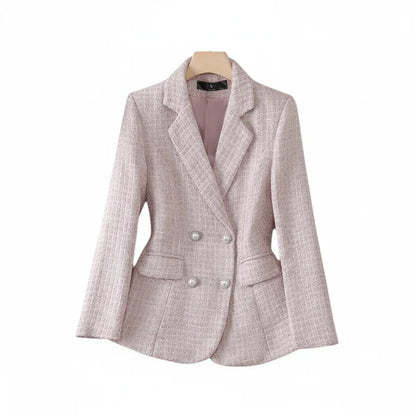 Blazer Tweed Rose - old money style