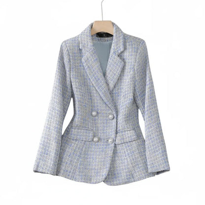 Blazer Tweed Gris - old money style