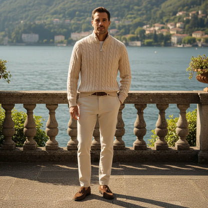 Cardigan Laine Homme - old money style