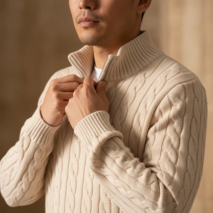 Cardigan Laine Homme - old money style