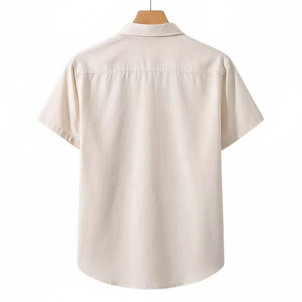 Chemise en Lin Homme Manche Courte - old money style