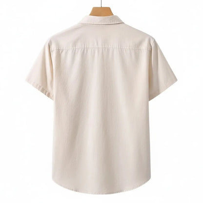 Chemise en Lin Homme Manche Courte - old money style