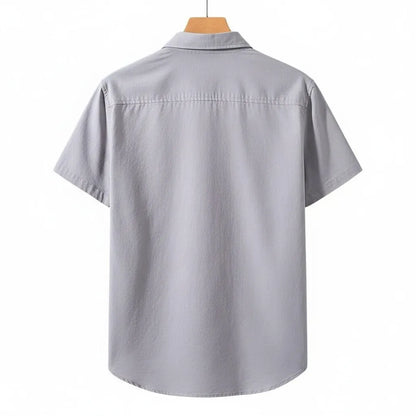 Chemise en Lin Homme Manche Courte - old money style