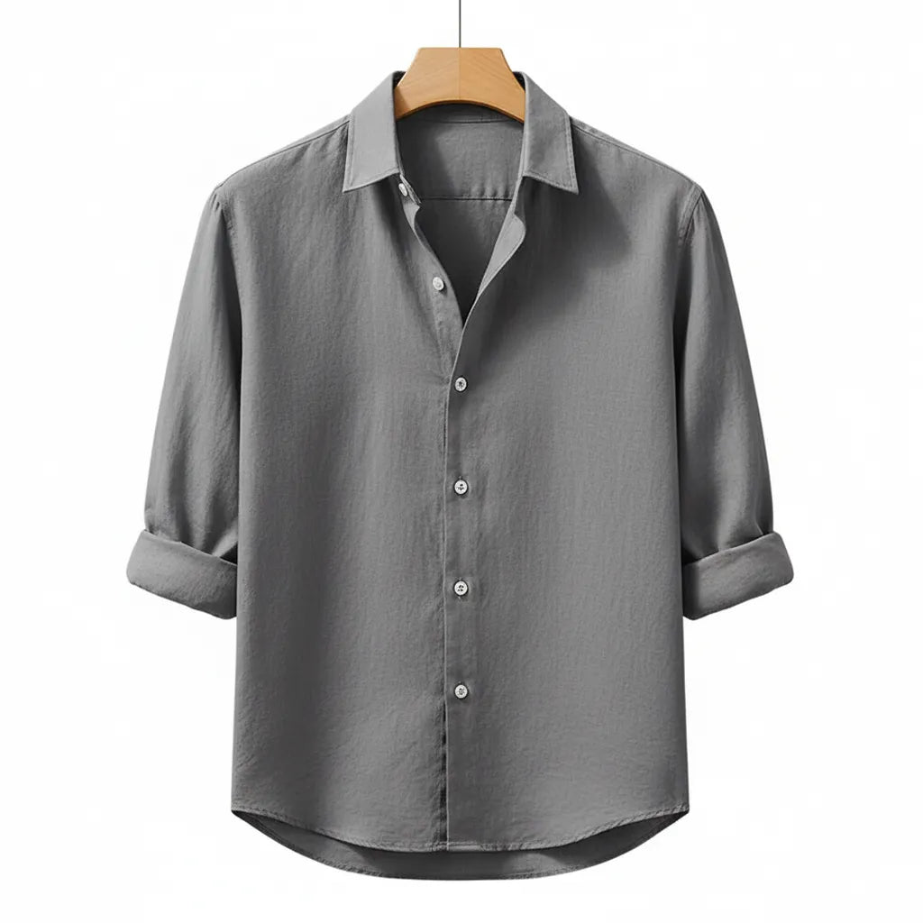 Chemise Homme Old Money Gris - old money style