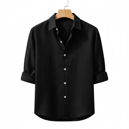 Chemise Homme Old Money Noir - old money style