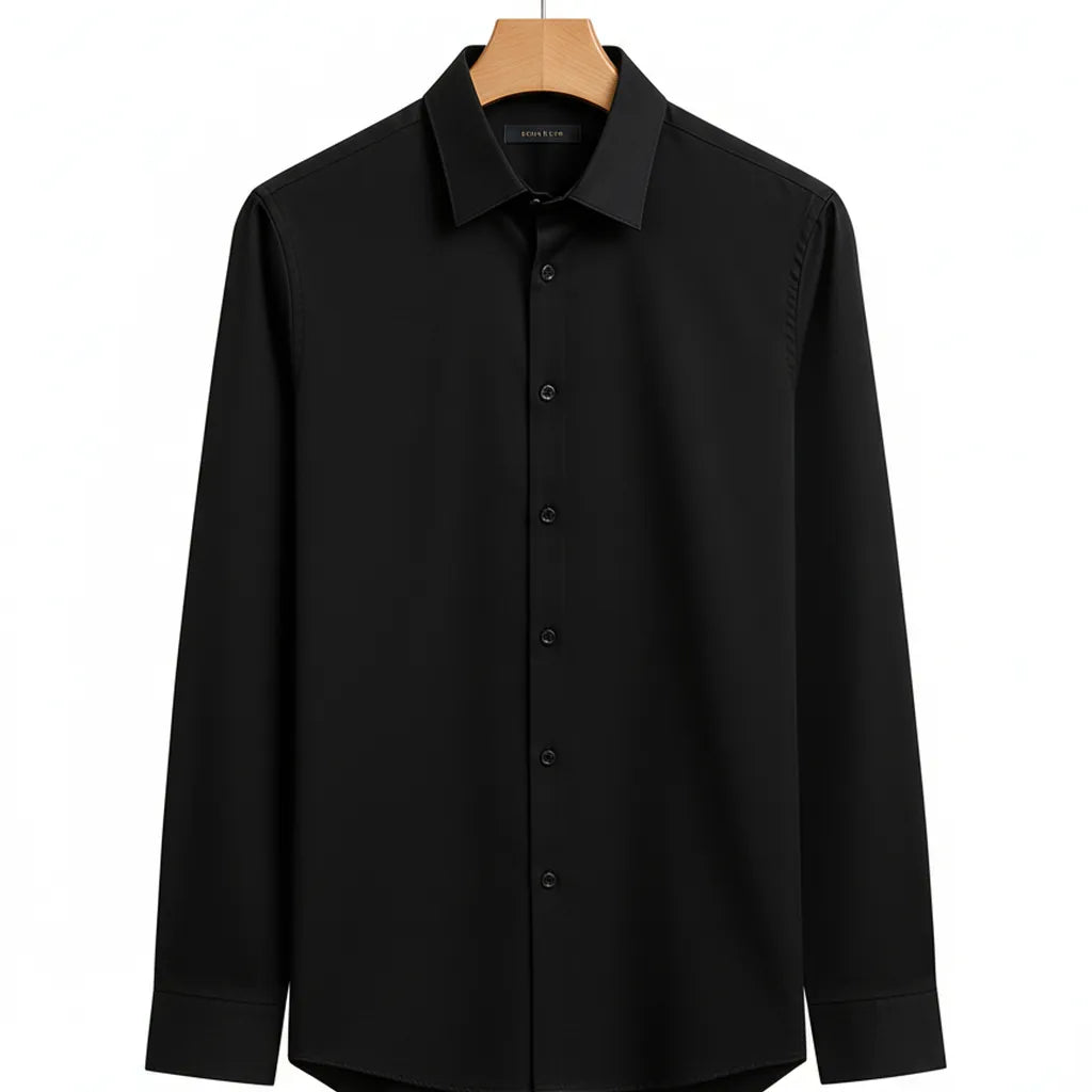 Chemise Old Money Homme Noir - My Store