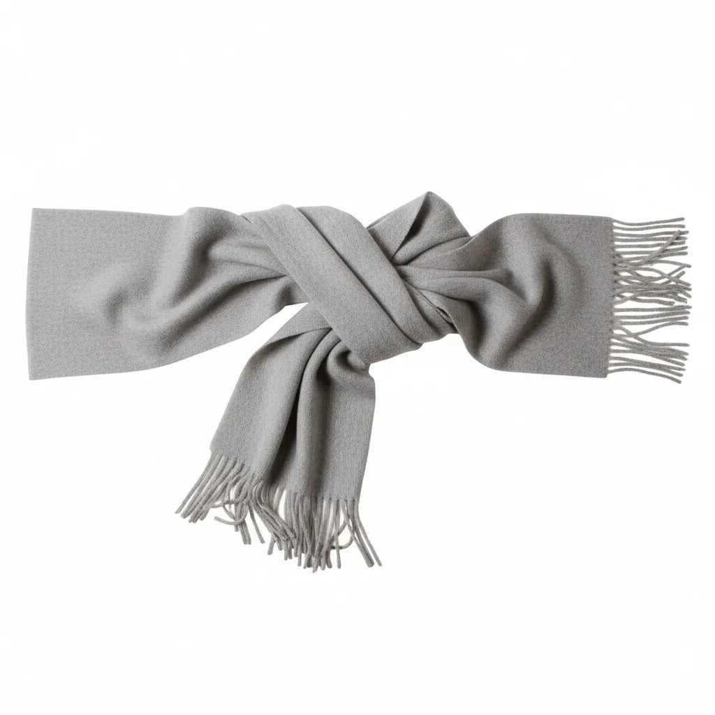 Écharpe Laine Homme Gris - old money style