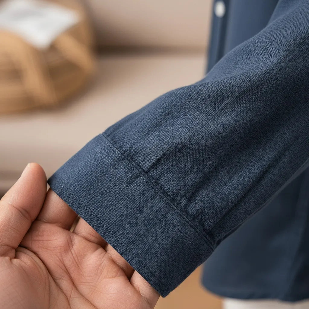 Ensemble en Lin Homme - old money style