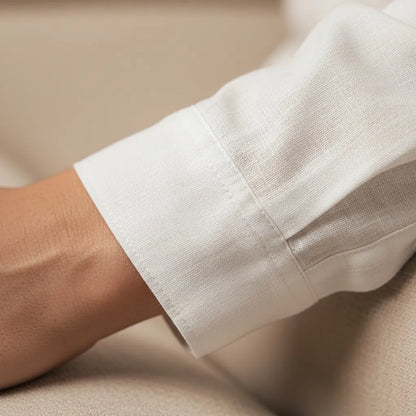 Ensemble en Lin Homme - old money style