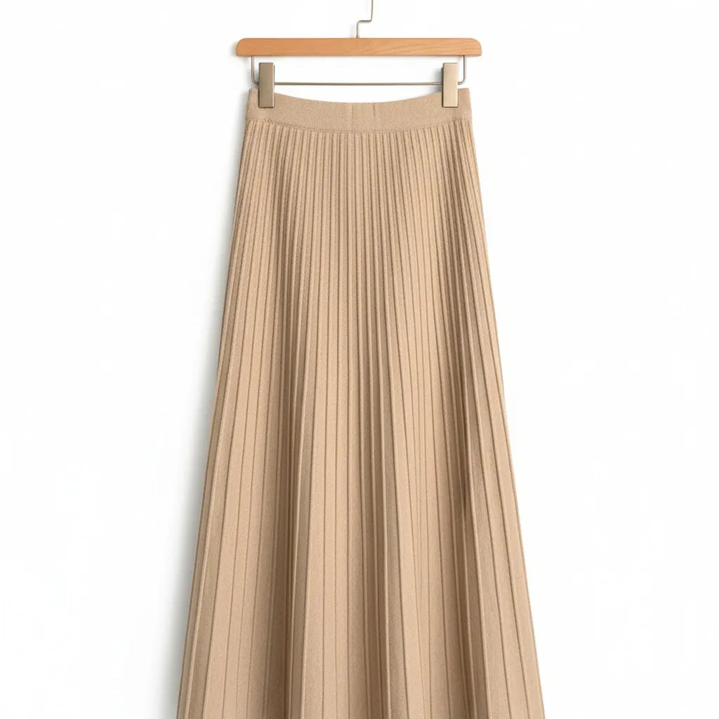 Jupe Longue à Volants Beige - My Store