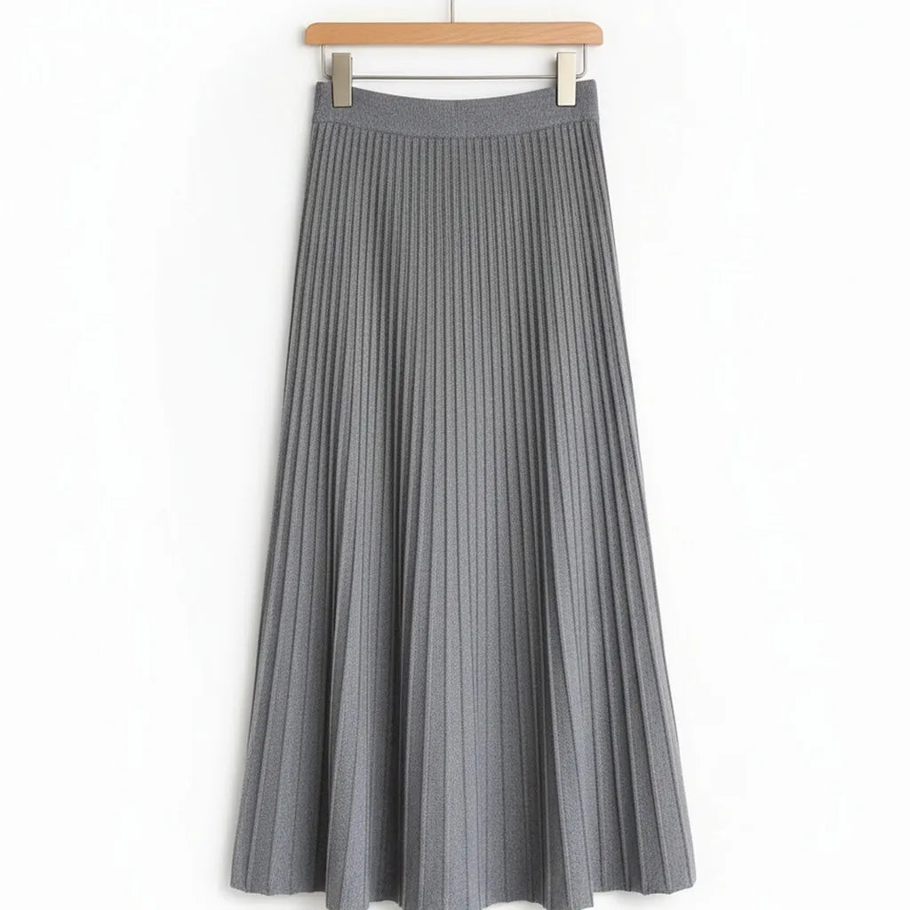 Jupe Longue à Volants Gris - My Store