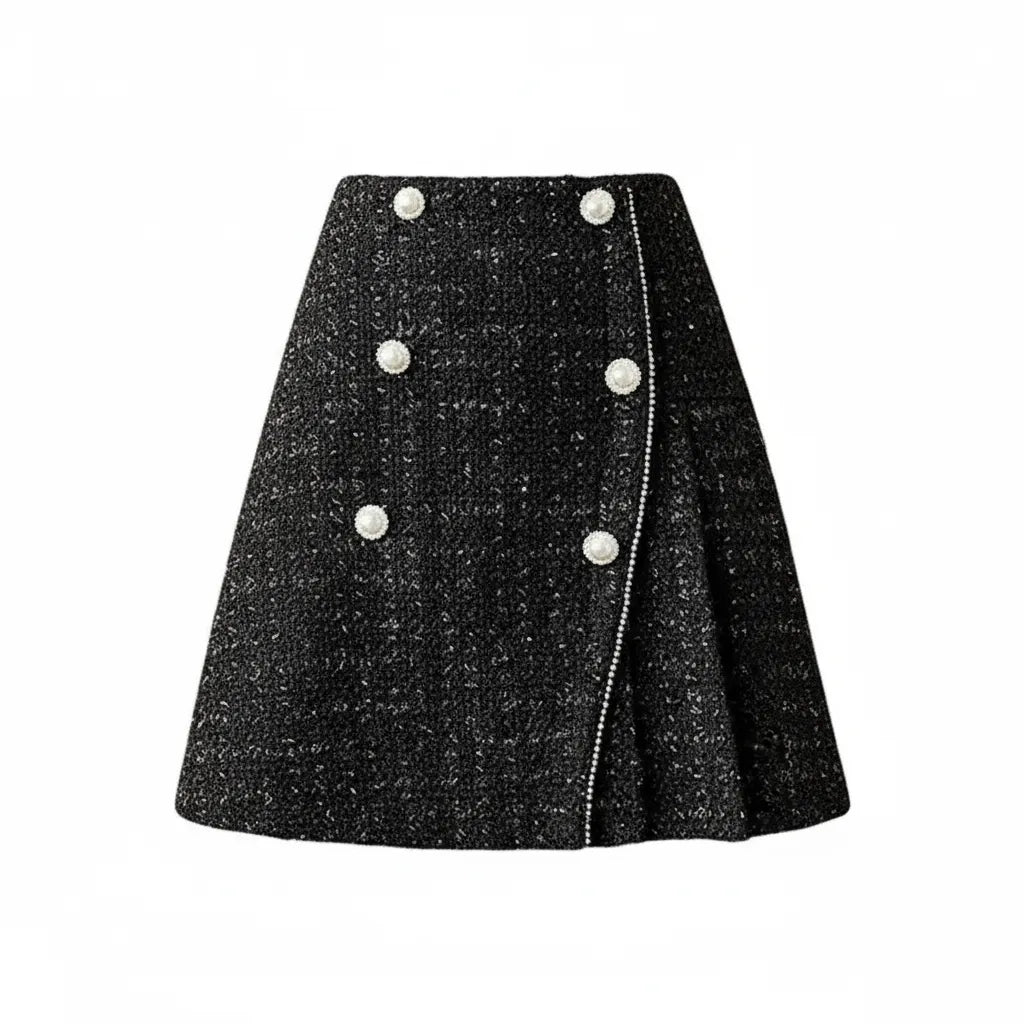 Jupe Old Money Noir - old money style