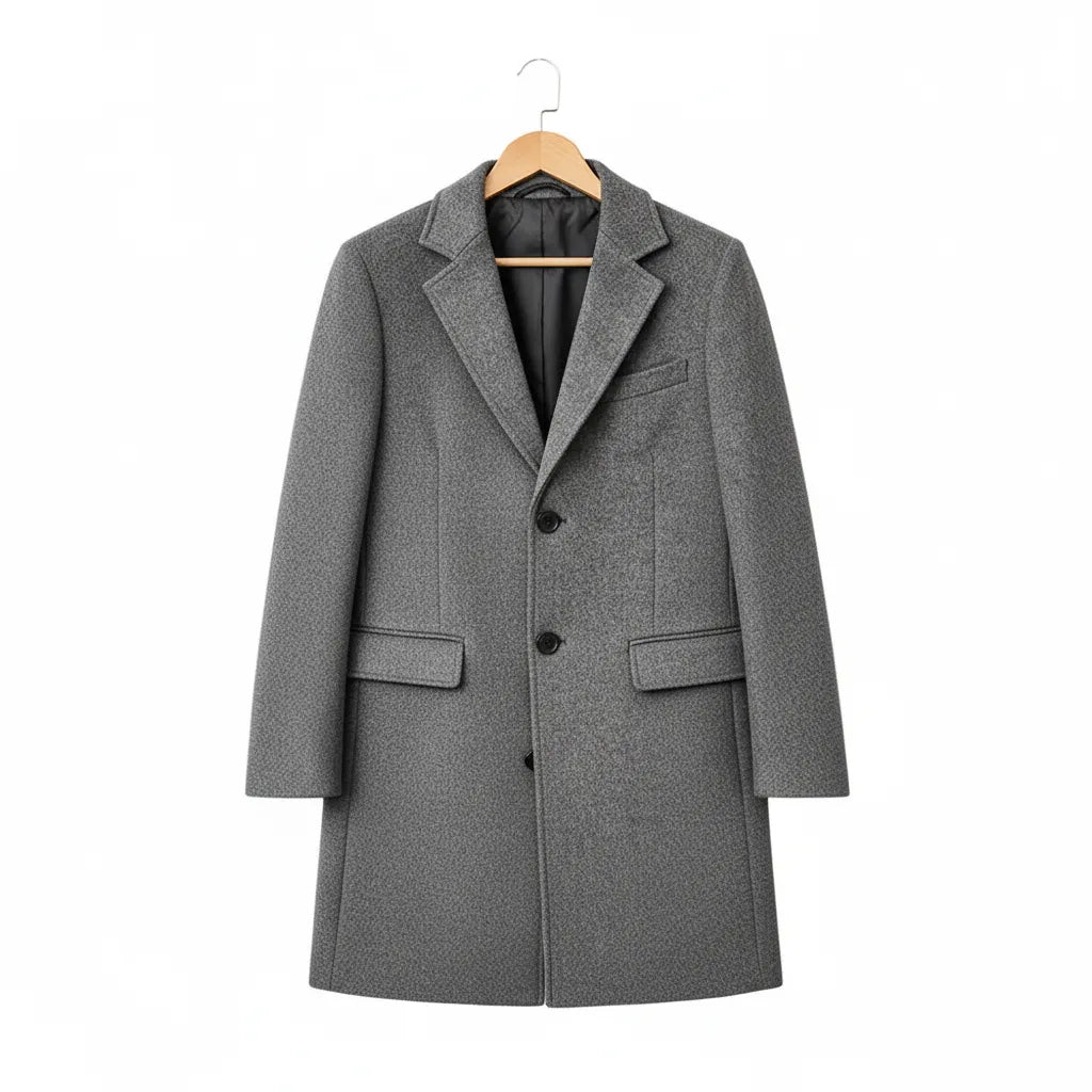 Manteau Old Money Homme Gris - old money style