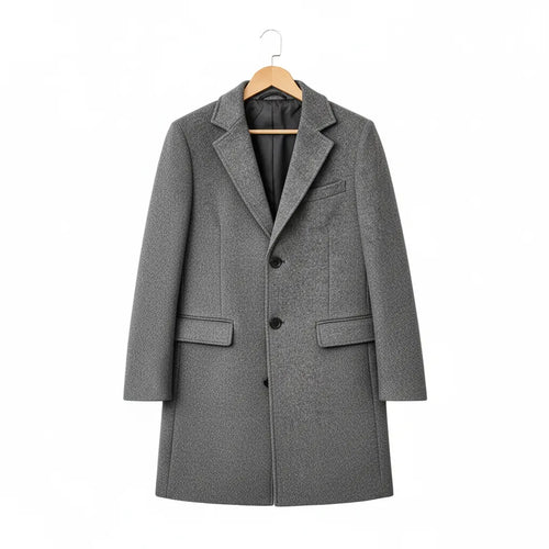 Manteau Old Money Homme Gris - old money style