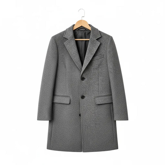 Manteau Old Money Homme Gris - old money style