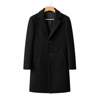 Manteau Old Money Homme Noir - old money style