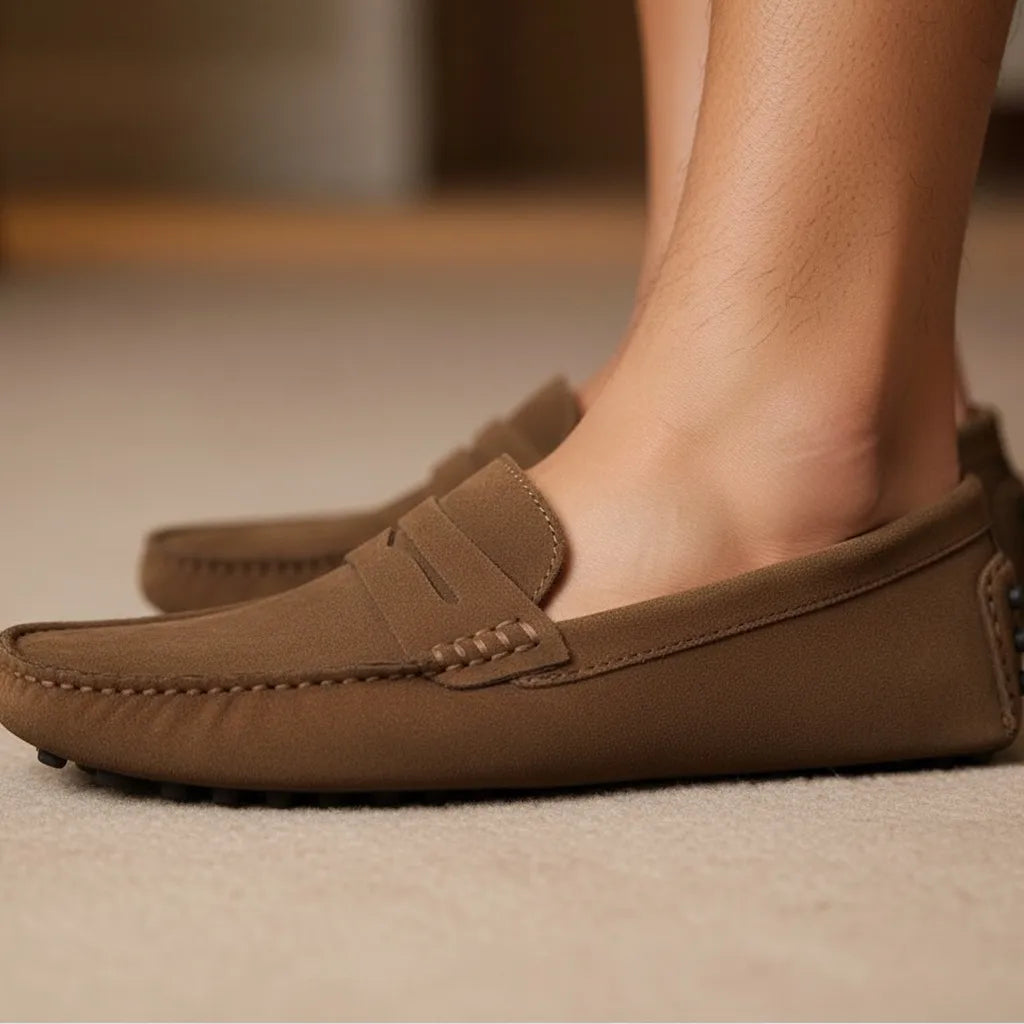 Mocassin en Daim Homme - old money style
