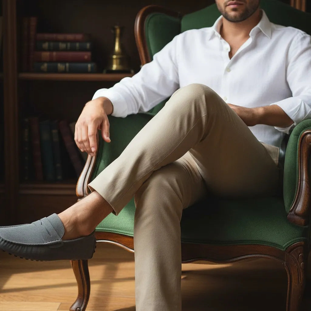 Mocassin en Daim Homme - old money style