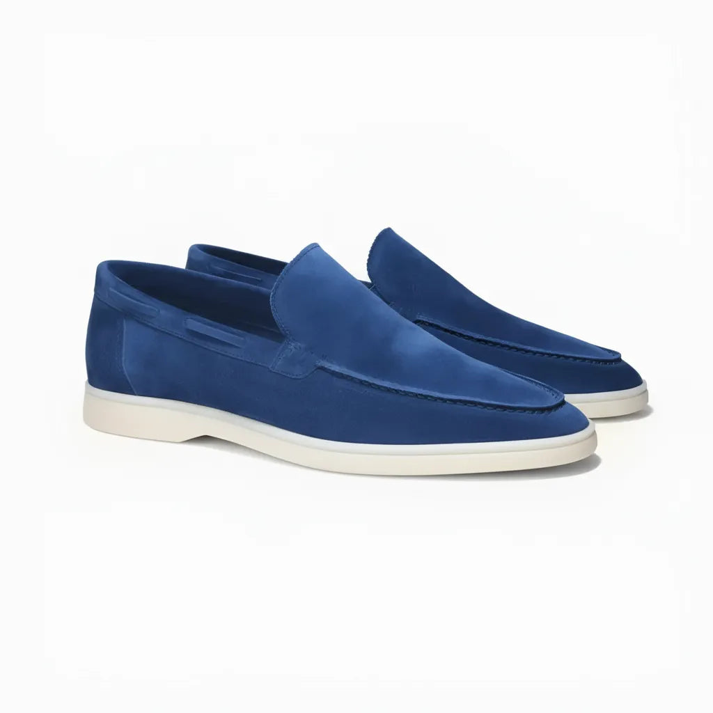 Mocassin Homme Old Money Bleu - old money style