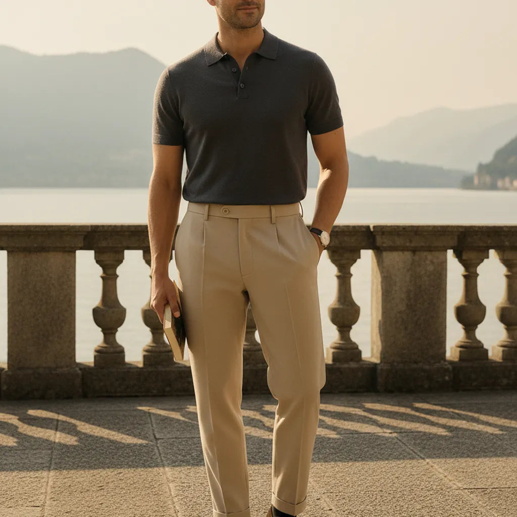 Old Money Pantalon Beige - old money style