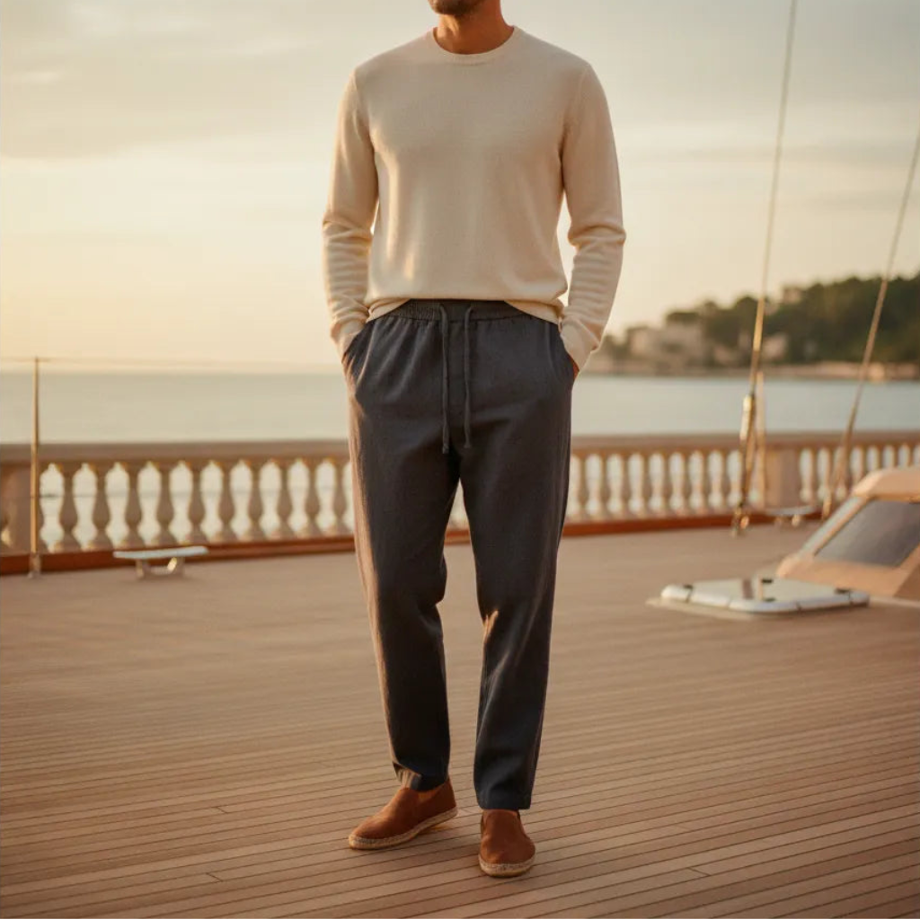 Pantalon en Lin - old money style