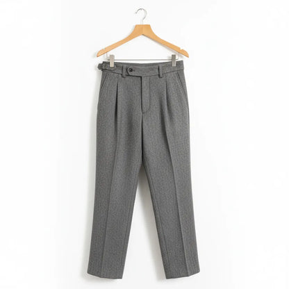 Pantalon en Tweed Gris S - My Store