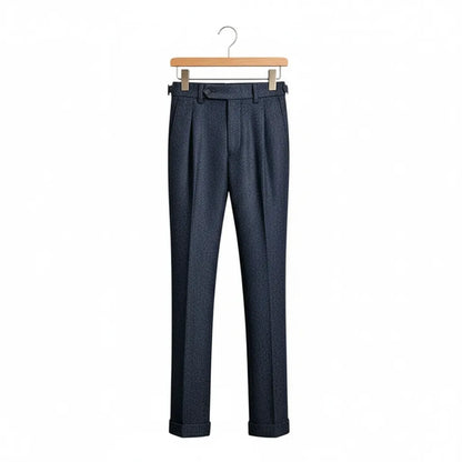 Pantalon en Tweed Bleu S - My Store