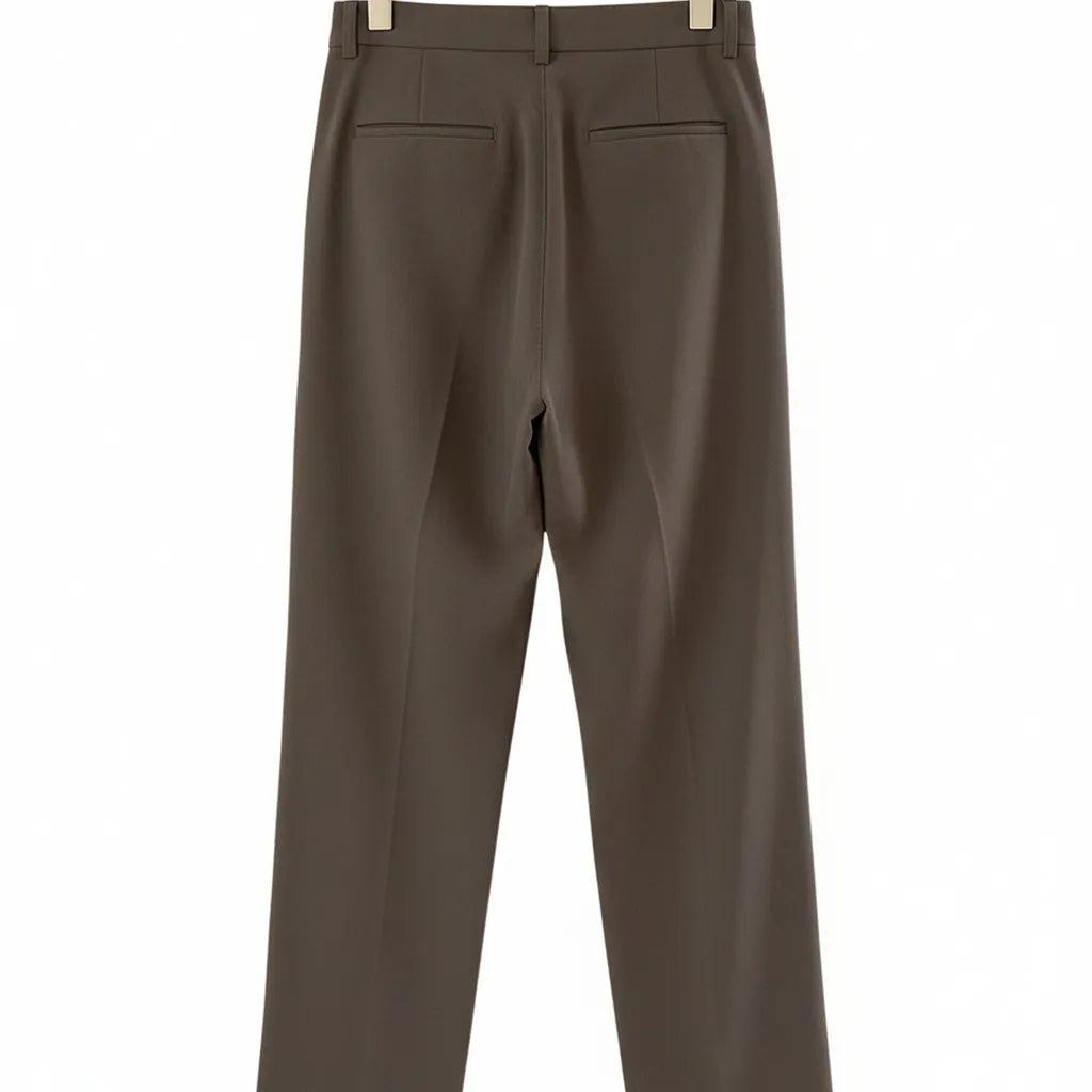 Pantalon Old Money Femme Marron - old money style