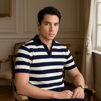 Polo Homme Rayures - old money style