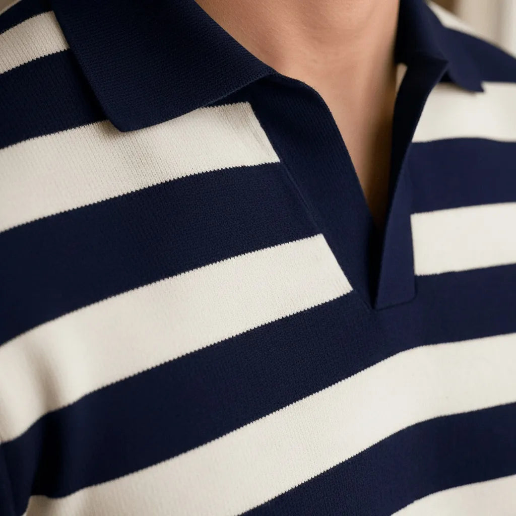 Polo Homme Rayures - old money style