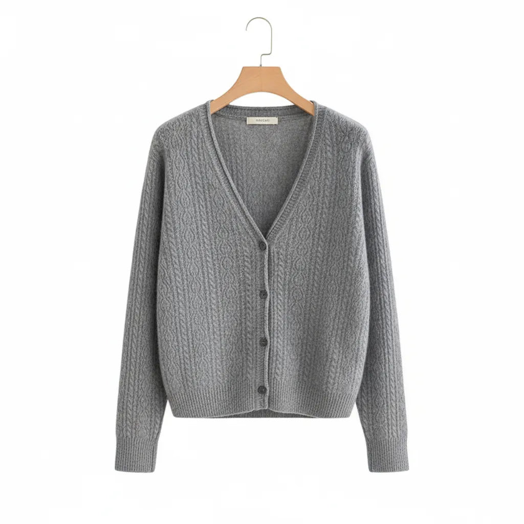 Pull Laine Mérinos Gris - old money style