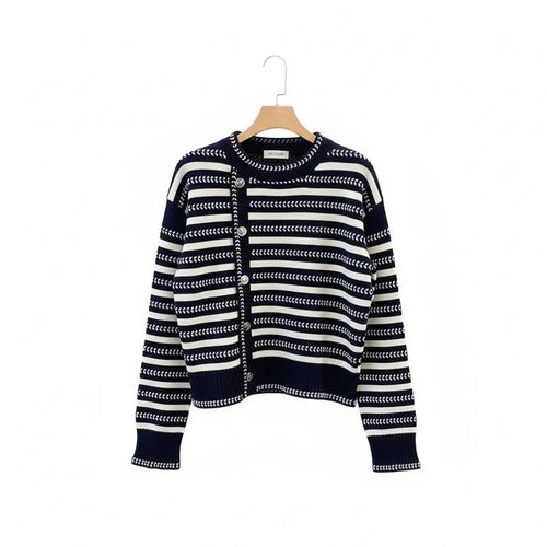 Pull Marinière Bleu Marine Femme Bleu Marine S - My Store