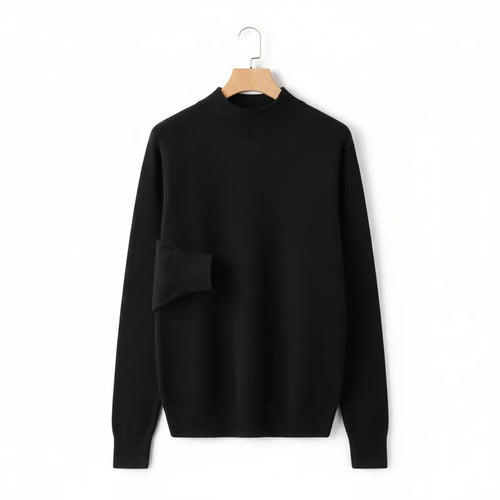 Pull pour Homme en Cachemire Noir - old money style