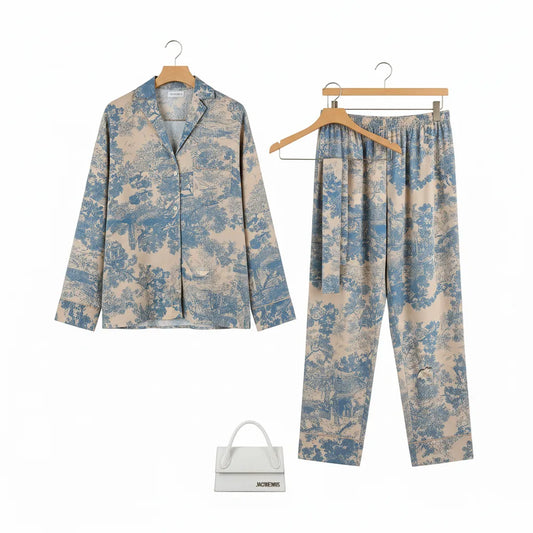 Pyjama Old Money Bleu Ciel - old money style