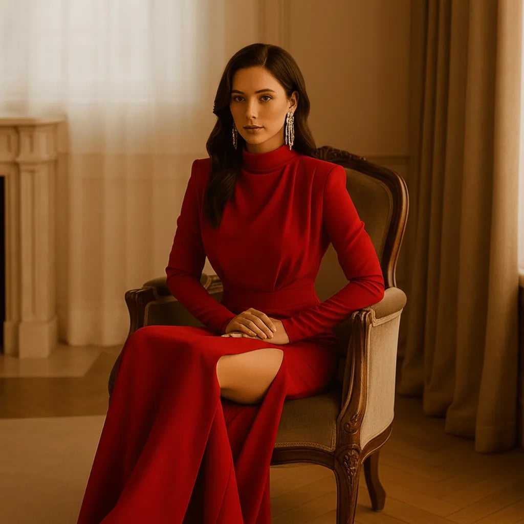 Robe Cocktail Soie - My Store