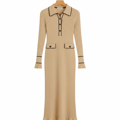 Robe Longue Aesthetic Beige - My Store