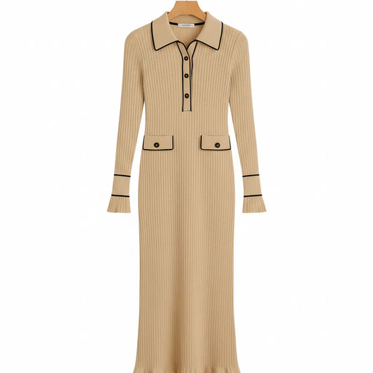 Robe Longue Aesthetic Beige - My Store