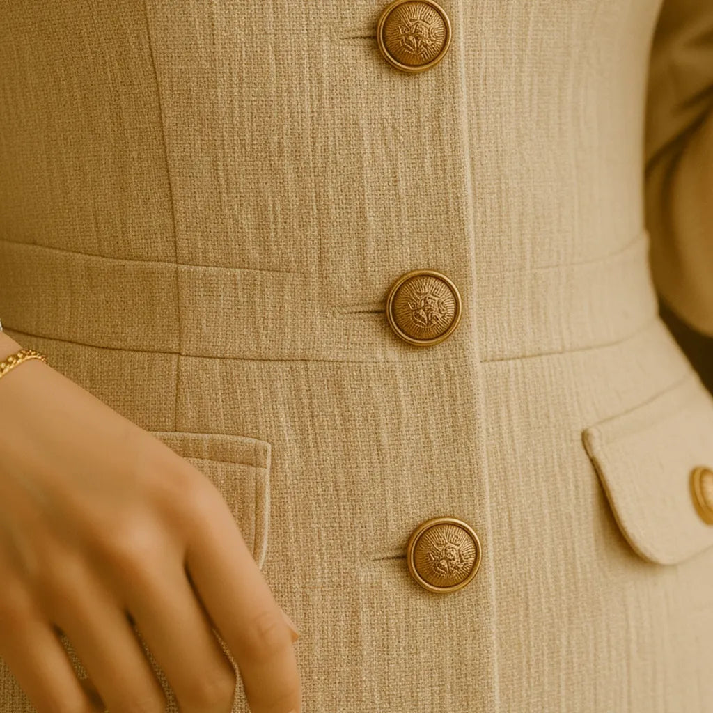 Robe Tweed Blanche - My Store