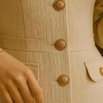 Robe Tweed Blanche - My Store