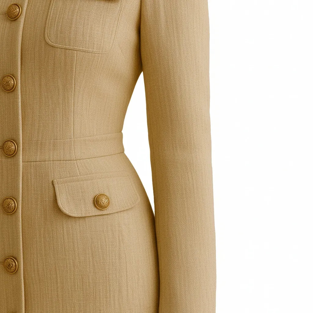 Robe Tweed Blanche - My Store