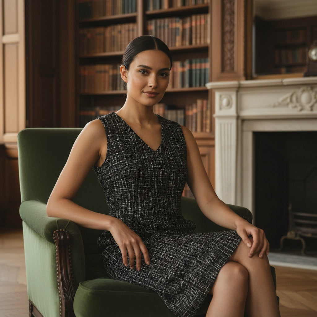 Robe Tweed Noir - My Store