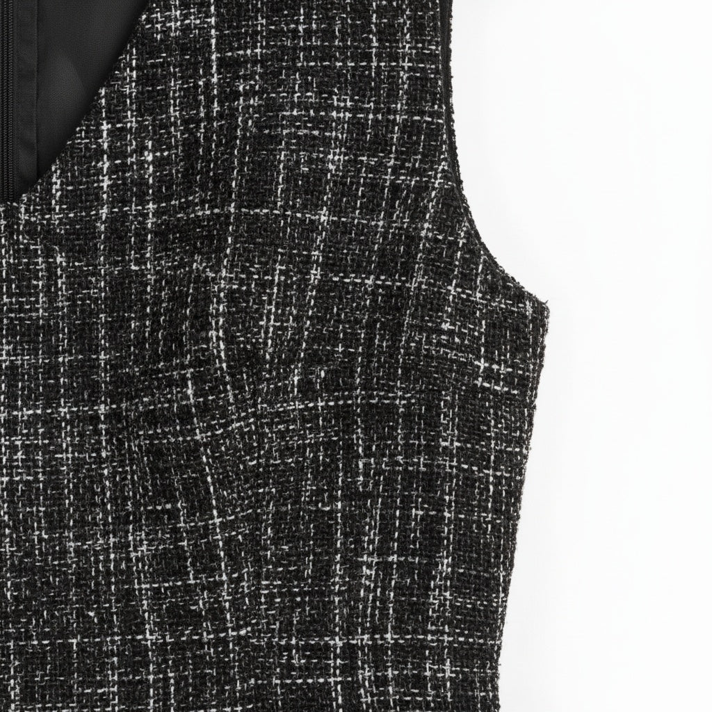 Robe Tweed Noir - My Store
