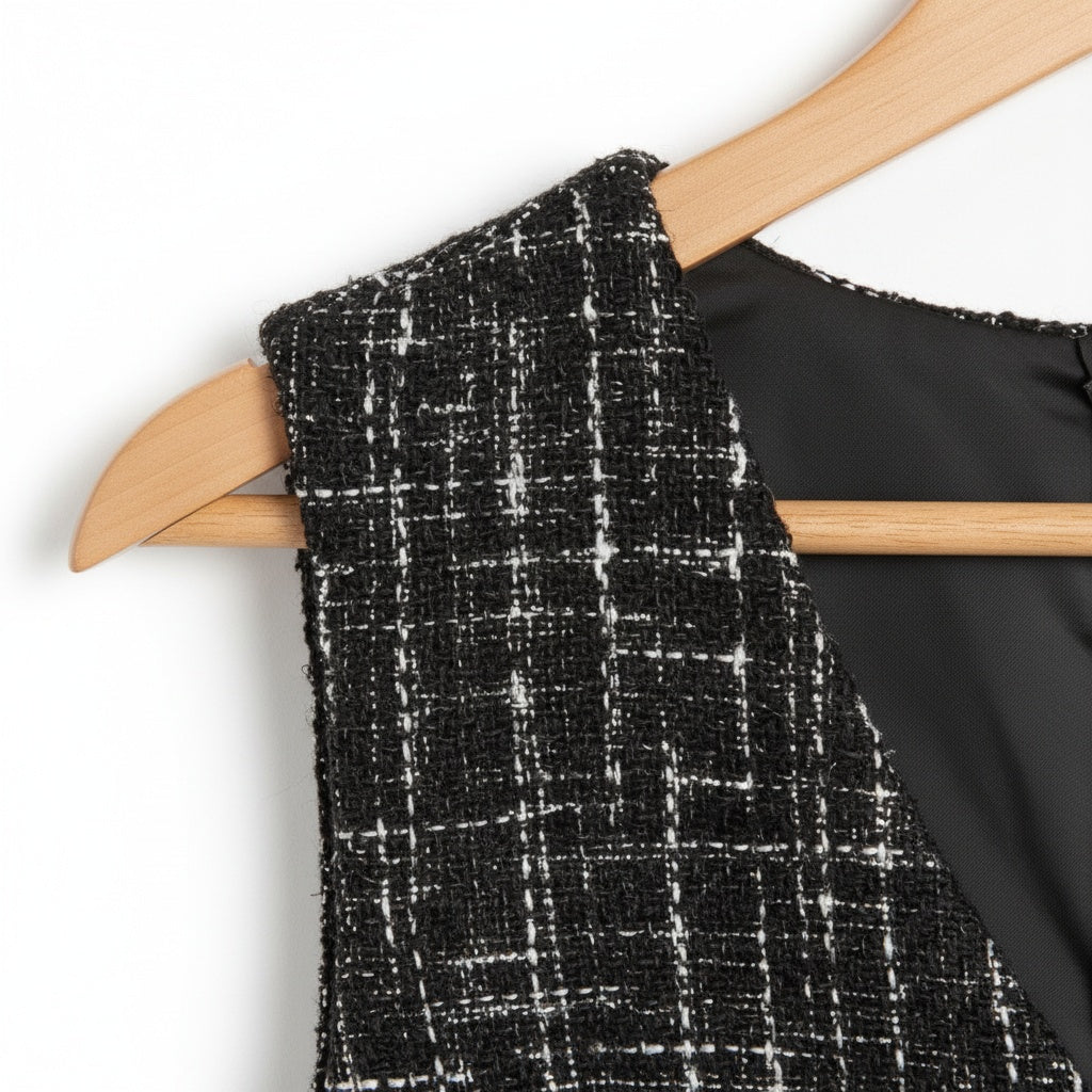 Robe Tweed Noir - My Store