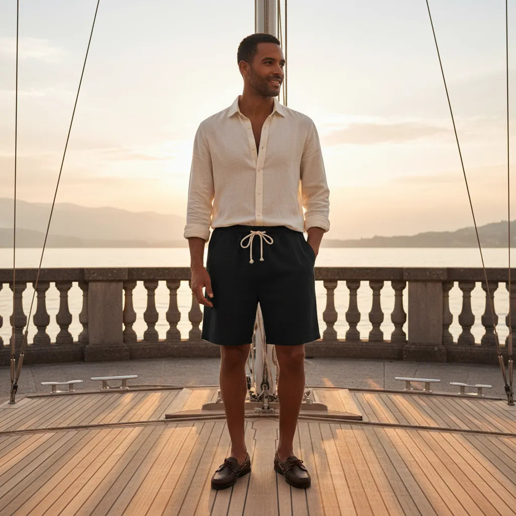 Short Homme Old Money - old money style