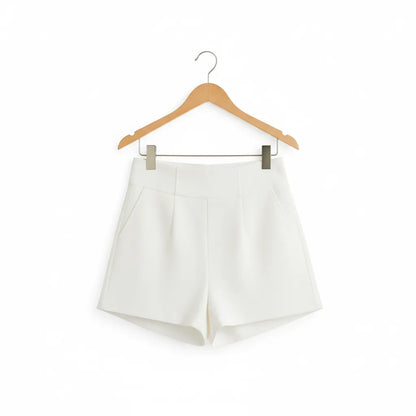 Short Old Money Femme Blanc - old money style