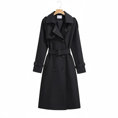 Trench Coat Old Money Noir - old money style