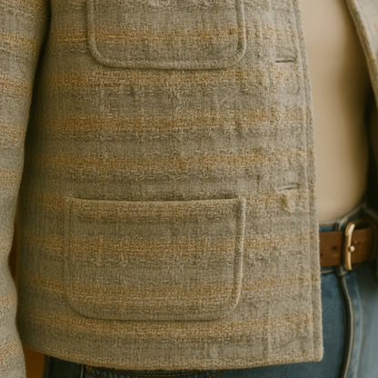 Veste Courte Tweed Femme - My Store